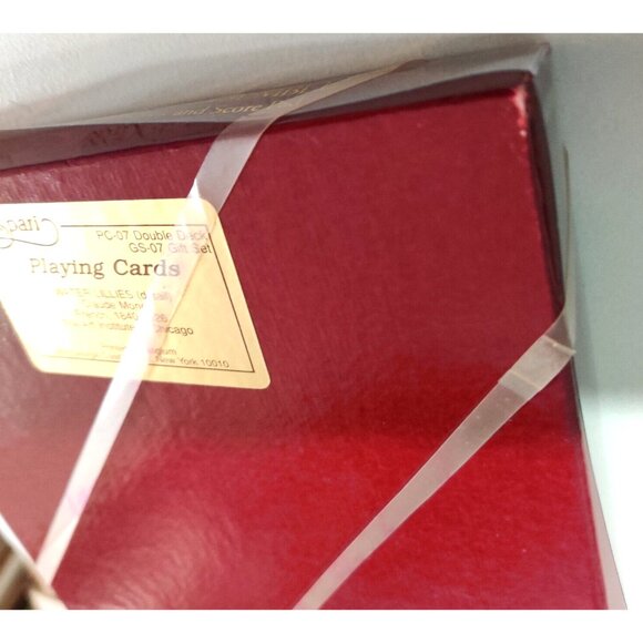 Vtg Caspari Bridge Ensemble Playing Cards Gift Set Waterlilies Claude Monet NOS - Picture 8 of 9